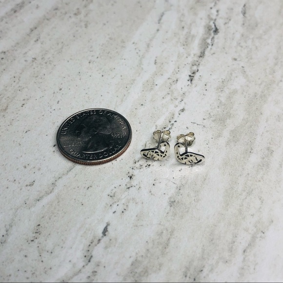 925 Sterling Silver Dinosaur Earrings - Picture 16 of 16